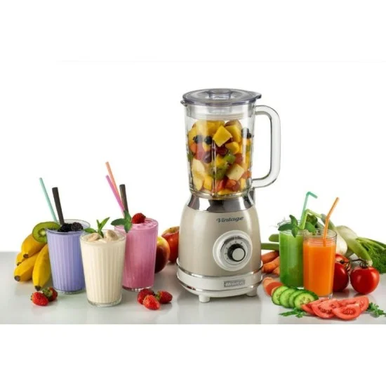 Ariete Blender with Glass Cup Vintage - Beige